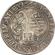 15 Kreuzers - John George II, Germany, 1666-1667 reverse image