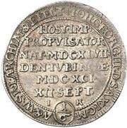 ⅙ Thaler - John George III Death obverse image