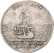 ⅙ Thaler - Frederick August I Death, Germany, 1717 reverse image