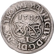 ¼ Thaler - Moritz obverse image