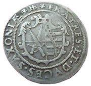 ¼ Thaler - Christian II, John George I and August, Germany, 1592-1601 reverse image