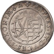 ¼ Thaler - Christian II, John George I and August, Germany, 1600-1601 reverse image