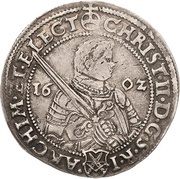 ¼ Thaler - Christian II, John George I and August obverse image
