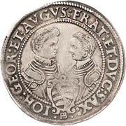 ¼ Thaler - Christian II, John George I and August, Germany, 1601-1611 reverse image