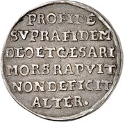 ¼ Thaler - Christian II, John George and August Death, Germany, 1611 reverse image