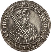 ¼ Thaler - John George I and August Vicariat obverse image