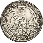 ¼ Thaler - John George I and August obverse image