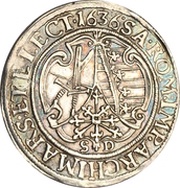 ¼ Thaler - John George I, Germany, 1626-1656 reverse image