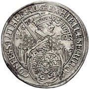 ¼ Thaler - John George I Augsburg confession obverse image