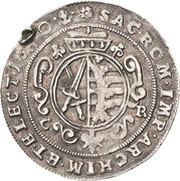 ¼ Thaler - John George II Wechseltaler, Germany, 1670 reverse image