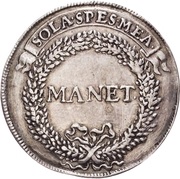 ¼ Thaler - John George III Death, Germany, 1687 reverse image