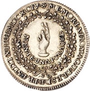 ¼ Thaler - Frederick August I Huldigung, Germany, 1694 reverse image
