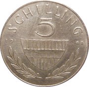 5 Schilling Silver reverse image