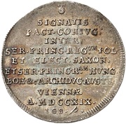 ¼ Thaler - Frederick August I Marriage obverse image