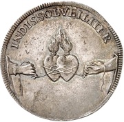 ¼ Thaler - Frederick August I Marriage, Germany, 1719 reverse image