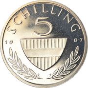 5 Schilling Copper-nickel reverse image