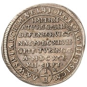 ⅓ Thaler - John George III Death obverse image