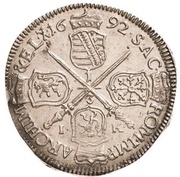 ⅓ Thaler - John George IV, Germany, 1692-1693 reverse image
