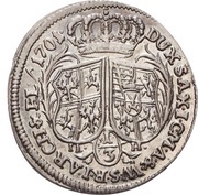 ⅓ Thaler - Frederick August I, Germany, 1700-1705 reverse image