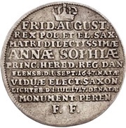 ⅓ Thaler - Frederick August I Death obverse image