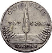 ⅓ Thaler - Frederick August I Death, Germany, 1727 reverse image