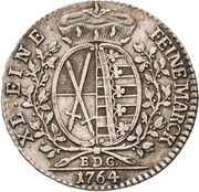 ⅓ Thaler - Frederick August III, Germany, 1764 reverse image