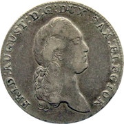 ⅓ Thaler - Frederick August III obverse image