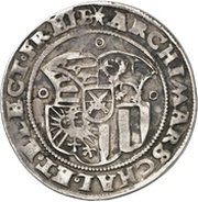 ½ Thaler - August I, Germany, 1553-1555 reverse image