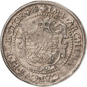 ½ Thaler - Christian I, Germany, 1586-1591 reverse image