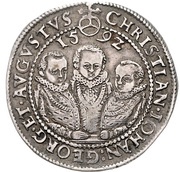 ½ Thaler - Christian II, John George I and August obverse image