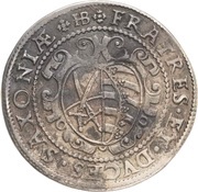 ½ Thaler - Christian II, John George I and August, Germany, 1592 reverse image