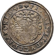 ½ Thaler - Christian II, John George I and August, Germany, 1593-1599 reverse image