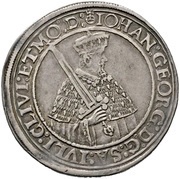 ½ Thaler - John George I and August Vicariat obverse image