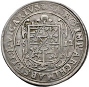 ½ Thaler - John George I and August Vicariat, Germany, 1612 reverse image