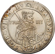 ½ Thaler - John George I Centenary of the Reformation, Germany, 1617 reverse image