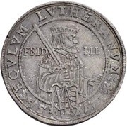 ½ Thaler - John George I Centenary of the Reformation, Germany, 1617 reverse image