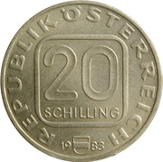 20 Schilling Hochosterwitz Castle obverse image