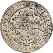 ½ Thaler - John George I, Germany, 1624-1629 reverse image