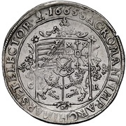 ½ Thaler - John George II, Germany, 1665-1679 reverse image