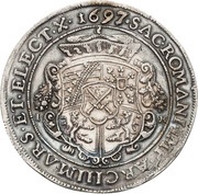 ½ Thaler - Frederick August I, Germany, 1695-1697 reverse image
