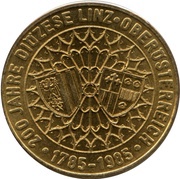 20 Schilling Diocese Linz reverse image