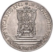 ½ Thaler - Frederick August II Vicariat Issue, Germany, 1741-1742 reverse image