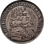 ⅔ Thaler - John George III obverse image