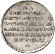 ⅔ Thaler - John George III Death obverse image