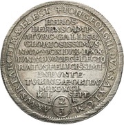 ⅔ Thaler - John George III Death obverse image