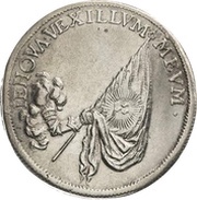 ⅔ Thaler - John George III Death, Germany, 1691 reverse image