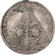 ⅔ Thaler - John George IV Death, Germany, 1694 reverse image