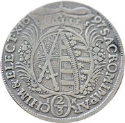 ⅔ Thaler - Frederick August I, Germany, 1694-1697 reverse image
