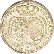 ⅔ Thaler - Frederick August I, Germany, 1709-1733 reverse image