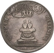 ⅔ Thaler - Frederick August II Marriage, Germany, 1738 reverse image